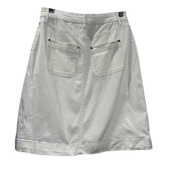 Boden White Denim A-Line Skirt – Size 4L - Picture 2 of 11